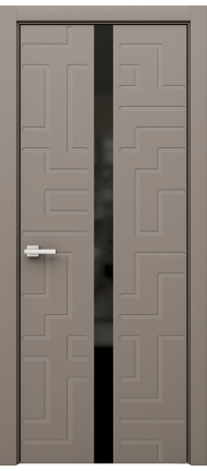 фото двери Лабиринт 1 с фрезеровкой